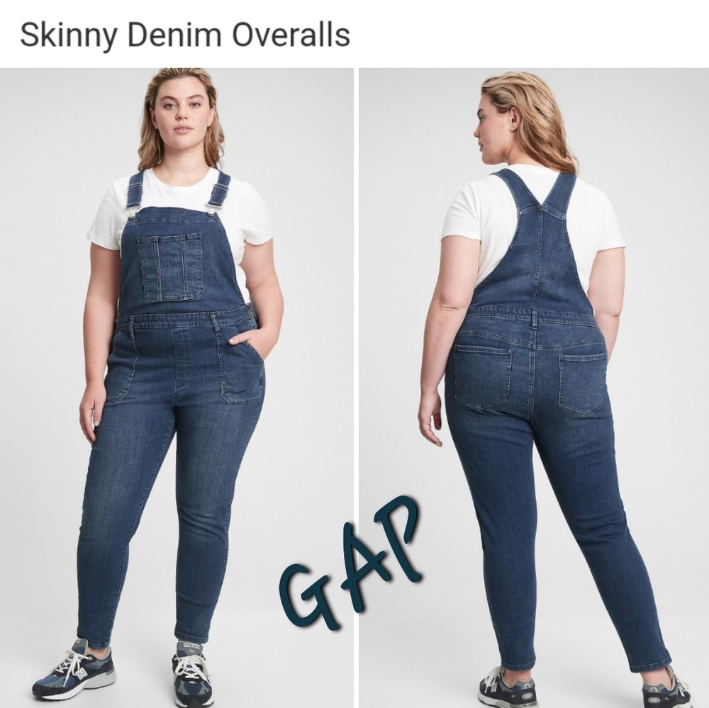 👀50% OFF👀💙 NWT‼️ GAP brand Women's Skinny Denim Overalls